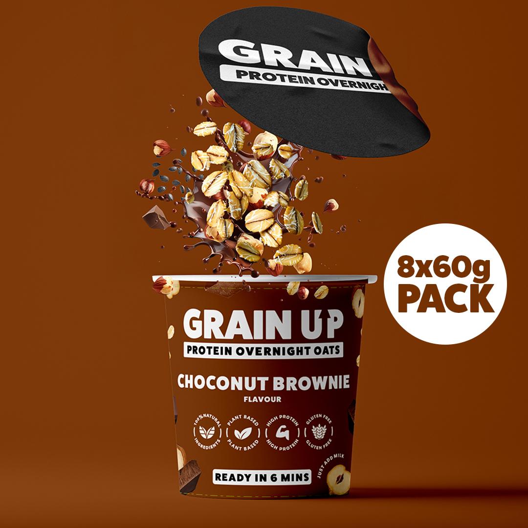 CHOCONUT BROWNIE 8X60G POT