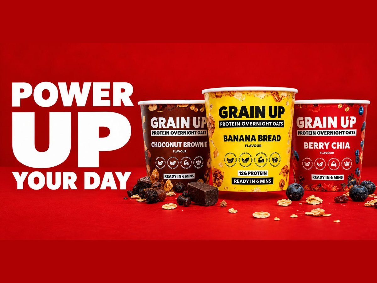 Grain Up protein overnight oats pots