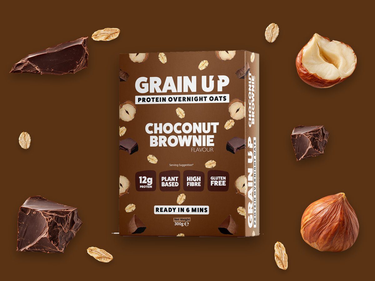 Choconut Brownie box with cacao and hazelnuts